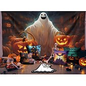 billiga Halloween dekoration-halloween dekorationer hängande gobeläng spöke gå hund väggkonst stor gobeläng väggmålning dekor fotografi bakgrund filt gardin hem sovrum vardagsrum dekoration
