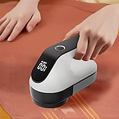 cheap Household Appliances-Electric Lint Remover Rechargeable Fabric Shaver Sweater Shaver for Clothes Battery Led Digital Display with 3-Speeds