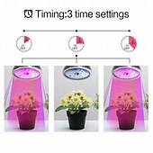 お買い得  植物育成ライト-フルライト植物ランプ、リモコン付き、アルミ合金植物成長電球、E27 50W、高出力、赤/青/太陽色調整、タイミング機能、85-265V、1個