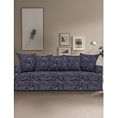 baratos Cobertura de Sofa-Capa de Sofá Floral 100% Algodão com Almofada de Algodão