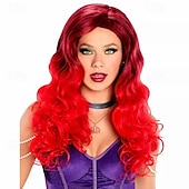 baratos Perucas de Carnaval-peruca ariel carnaval cosplay festa perucas