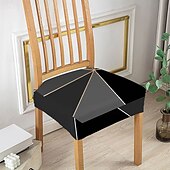 levne Potah na jídelní židli-potah sedáku kuchyňské židle polyesterové potahy s geometrickým potiskem