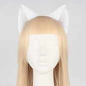economico Accessori per acconciature-donne ragazze lolita peluche ornamenti per capelli orecchie di gatto animale fascia festa di carnevale cerchietti per capelli anime lupo orecchio cosplay oggetti di scena fantasiosi