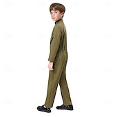 preiswerte Kinderkostüme-Pilot Faschingskostüme Kostüm Jumpsuit Kinder Jungen Cosplay Leistung Maskerade Einfaches Karnevalskostüm