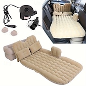 abordables Fundas de asiento para coche-Colchón inflable para coche, colchón de cama inflable para interiores y exteriores, para acampar, viajar, asiento trasero de coche, colchón de cama inflable, colchón de aire, colchón inflable
