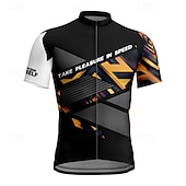 abordables Maillots pour hommes-Homme Maillot Velo Cyclisme Manche Courte Cyclisme Tee-shirt Maillot avec 3 poches arrière VTT Vélo tout terrain Respirable Séchage rapide Conception anatomique Mèche Noir Jaune Violet Des sports