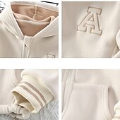 voordelige Bovenkleding-Jongens 3D Brief Trui met capuchon Jas Overkleding Lange mouw Herfst Winter Streetwear Sport Basic Kinderen 4-8 jaar Vakantie Urheilu Dagelijks Normale pasvorm