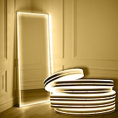 abordables Lampes néon led-Lumière de miroir de maquillage à LED de style Hollywood Lumière de maquillage 6,5-16 pieds/6000k/3000k Adaptateur 12v à intensité variable/Bande lumineuse pour miroirs de vanité et de salle de bain