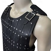 levne brnění-Středověké Renesanční Maškarní Válečník Cvočky Maškarní kostým Pánské Viking předvečer Všech svatých Karneval Plesová maškaráda Výkon předvečer Všech svatých Plesová maškaráda Dospělé Vesta