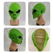 cheap Mask-Alien Carnival Mask Mask Halloween Props Adults&#039; Men&#039;s Women&#039;s Scary Costume Halloween Carnival Easy Carnival Costume