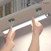 cheap Cabinet Light-Light In The Box Motion Sensor Cabinet Light Ultra Thin Under Cabinet Lighting USB Rechargeable Battery Operated, Tri-color Wireless Closet Lights Night Lights for Bedroom Wardrobe Stairs