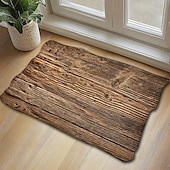 baratos Capacho-capacho tapete antiderrapante anel de árvore tronco 3d madeira log impressão área tapete tapete banho waterasorb para interior pátio ao ar livre quarto cozinha escritório