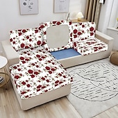 cheap Sofa Cover-Stretch Floral Seat Cushion Cover Soft Elastic Slipcover for Enhanced Comfort and Furniture Protection