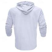 abordables sudaderas basicas hombre-Hombre Sudadera Negro Blanco Verde Ejército Azul Real Caqui Con Capucha Plano Deporte Diario Festivos Algodón Ropa de calle Básico Casual Primavera &amp; Otoño Ropa Sudaderas con capucha Sudaderas