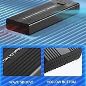levne Doplňky k počítačům-m.2 nvme ssd adaptér s duální čtečkou karet USB 3.1/3.2  &amp; pouzdro na převodník hub usb typ c