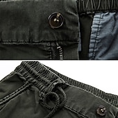 cheap Cargo Pants-Men&#039;s Cargo Pants Joggers Tactical Pants Trousers Buttons Multi Pocket Elastic Cuff Plain Wearable Outdoor Daily Camping &amp; Hiking Fashion Classic Black Wine