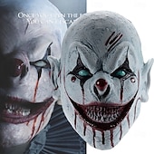 preiswerte Masken-Killerclown Böser Clown Maske Haloween Figuren Erwachsene Herren Damen Grusel Gruseliges Kostüm Halloween Halloween Karneval Einfaches Karnevalskostüm