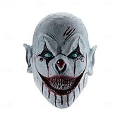 preiswerte Masken-Killerclown Böser Clown Maske Haloween Figuren Erwachsene Herren Damen Grusel Gruseliges Kostüm Halloween Halloween Karneval Einfaches Karnevalskostüm