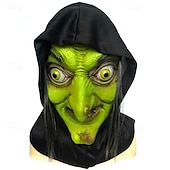 olcso Maszkok-Halloween Boszorkány Maszk Halloween Kellékek Felnőttek Férfiak Nők Unisex Horrorisztikus Ijesztő Jelmez Halloween Karnevál Könnyű Karneváli Jelmez a Walpurgis éjre