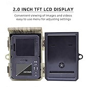 economico Videocamere di sorveglianza per esterni-telecamera da caccia con visione notturna alimentata ad energia solare, telecamere da caccia 50mp 4k, tempo di attivazione 0,3s, telecamera da caccia per il monitoraggio della fauna selvatica e la