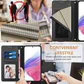 Недорогие Чехлы для iPhone-телефон Кейс для Назначение iPhone 16 Про Макс Плюс Айфон 15 Про Макс Плюс iPhone 14 13 12 11 Pro Max Plus Mini SE Кейс на заднюю панель со стендом Магнитный с ремешком на запястье Ретро ТПУ Кожа PU