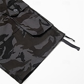 cheap Outdoor-Men&#039;s Cargo Shorts Baggy Shorts Multi Pocket 6 Pocket Camouflage Breathable Knee Length Sports Outdoor Streetwear Casual Black Blue