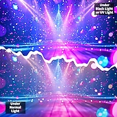 cheap Blacklight Tapestries-Blacklight Tapestry UV Reactive Glow in the Dark Glow Party Neon Party Ideas Hanging Tapestry Wall Art Mural for Living Room Bedroom