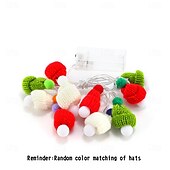 economico Striscie luci a batteria-1,5 m/3 m cappello da cartone animato led luce stringa, adorabile luce notturna di Natale per feste per bambini a casa