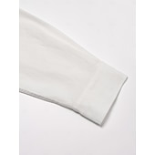 baratos Camisas Elite Masculinas-Homens Branco Manga Longa Gola Dobrada Verão Primavera &amp; Outono Roupa