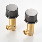 billige Baderomskraner-Vaskekran for baderom - Foss galvanisert Montere Utsiden Enkelt håndtak tre hullBath Taps