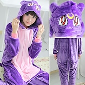 Adults' Animal Onesie Costume Cartoon Cat Onesie Pajamas Kigurumi Pajamas Charm Funny Costume For Men and Women Carnival Cartoon4