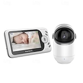 cheap Baby Monitors-4.3 Inch Video Baby Monitor With Pan Tilt Camera 2.4G Wireless Two Way Audio Night Vision Security Camera Babysitter