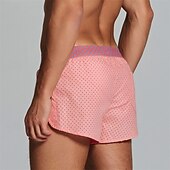 preiswerte Boxershorts für Herren-Herren 1 pc Unterwäsche Boxer Boxer-Shorts 100% Baumwolle Atmungsaktiv Weich Komfortabel Buchstabe Mittlere Hüfthöhe Schwarz Rosa