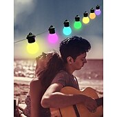 abordables Lumières intelligentes-Guirlande lumineuse extérieure LED Smart Light G50 Phantom avec contrôle Bluetooth et APP guirlande lumineuse musicale alimentée par USB pour les festivals de Noël et la décoration de camping