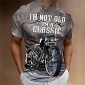 levne Vintage trička-Pánské Grafika Motor Tričko Motocyklové tričko Krátký rukáv tričko 3D tisk Tričkový Košile Vinobraní Módní Designové Venkovní Denní Sport 1 2 3 Jaro léto Oblečení S M L XL 2XL 3XL