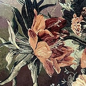 baratos Tapeçarias tecidas em jacquard-Tapeçaria tecida jacquard gobelin aubusson tapeçaria pendurada na parede flor e tear de uva tecido de algodão decoração de quarto de sala de estar (sem bastão e borlas)