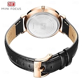 Χαμηλού Κόστους Ρολόγια Quartz-MINI FOCUS Γυναικεία Χαλαζίας Ρολόι Καρπού Δημιουργικό Μεγάλο καντράν Αδιάβροχη Δουλειά ΑΔΙΑΒΡΟΧΟ Δέρμα Παρακολουθήστε