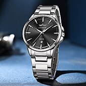 cheap Quartz Watches-Brand Watch Trendy Fashion Sports Calendar Waterproof Fully Automatic Steel Strip Quartz Men&#039;s Bowl Watch