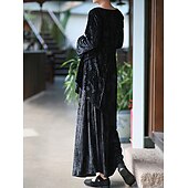 preiswerte Kleider-Retro Vintage Mittelalterlich Kleid Einfarbig Damen Maskerade Party / Abend Erwachsene Kleid