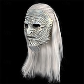 cheap Accessories-Halloween White Walker Mask Halloween Props Adults&#039; Men&#039;s Unisex Horror Scary Costume Halloween Carnival Easy Carnival Costume