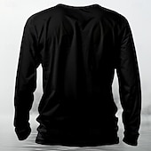  Männliches Erwachsenenhumor lustiges Slang T-Shirt Henley-Shirt Langarm T-Shirt 3D-Druck Rundhals-Shirt Designer Retro Vintage Straße Lässig Täglich Schwarz Sommer Frühling Herbst Bekleidung Apparel