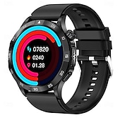 お買い得  スマートウォッチ-iMosi ET381 スマートウォッチ 1.43 インチ スマート·ウォッチ ブルートゥース ECG + PPG 温度監視 歩数計 と互換性があります Android iOS 女性 男性 ハンドフリーコール 防水 メディアコントロール IP 67 46mmの時計ケース