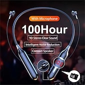 levne Sportovní headsety-100 hodin hudby bezdrátová bluetooth sluchátka 9d silné basy v uchu sportovní sluchátka na krk s výstupním mikrofonem