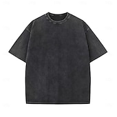 abordables Gráfico retro-Camiseta de algodón retro vintage de los años 90, camiseta unisex de fiesta informal de los 90, camiseta extragrande lavada con ácido
