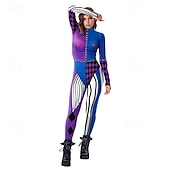 olcso Halloween-Harley Quinn Dzsókerkártya Bohóc Halloween Jelmez Öngyilkos csapat Joker: Folie à Deux Farsangi jelmez Szerepjáték Gyermek Felnőttek Női Álarcos mulatság Parti Egyszerű Halloween jelmezek Kiöltözik