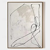 cheap Still Life Paintings-Large handmade  Milimalist Abstract Painting Handmade Black Gray Minimalist Painting On Canvas hand painted Textured Painting Abstract Art painting black Gray abstract art painting