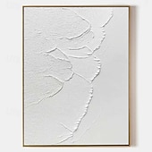 voordelige Schilderijen van landschappen-3d wit olieverfschilderij met de hand geschilderd olieverfschilderij met dikke textuur beige wit schilderij op canvas abstract getextureerd olieverfschilderij voor muurkunst schilderij voor woonkamer