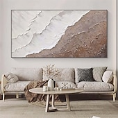 preiswerte Landschaftsgemälde-großes braunes Wellengemälde, handgemaltes braunes abstraktes Wellengemälde, handgemachtes schwarz-weißes Ozean-Ölgemälde, Kunst, modernes Gemälde, großes Kunstwerk, abstraktes Gemälde, Wandkunst,