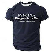 baratos Camisetas engraçadas para homens-Homens Gíria engraçada Camiseta Manga Curta Camiseta Impressão 3D Gola Redonda Camisa Moda Roupa Esportiva Rua Esportes Preto Verde Escuro Azul Escuro Verão Primavera Roupa S M L XL XXL XXXL