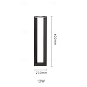 baratos Luz do caminho-LED Outdoor Wall Light Warm White 40/60/80cm 1-Light Waterproof IP65 Path Lights Modern Outdoor Lawn Lights External Floor Mount Yard Lamps 110-240V